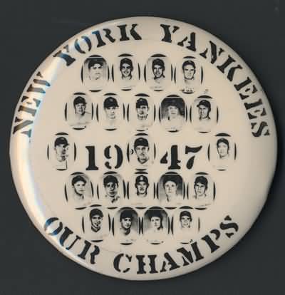 1947 New York Yankees Team Pin